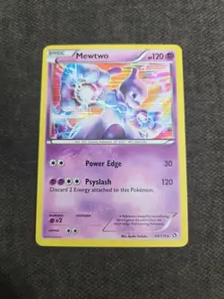 MINT Pokemon Mewtwo Holo Rare 53/113 Legendary Treasures 120 HP English - Image 1