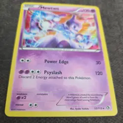 MINT Pokemon Mewtwo Holo Rare 53/113 Legendary Treasures 120 HP English - Image 2