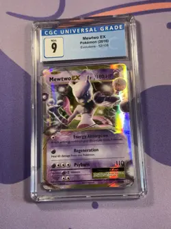 Pokemon TCG Evolutions Mewtwo EX 52/108 CGC 9 - Image 1