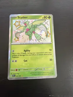 Pokemon TCG Scyther Holo Rare Paldean Fates 095/091 SV - Image 1