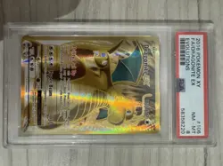 2016 POKEMON XY EVOLUTIONS Full Art DRAGONITE EX 106/108 PSA 8 Holo Graded - Image 2