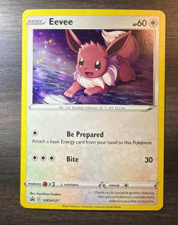Pokemon TCG Eevee SWSH127 Black Star Promo (With Swirl) NM - Image 2