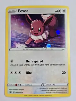 Eevee SWSH127 Promo SWSH Black Star Pokemon NM - Image 1