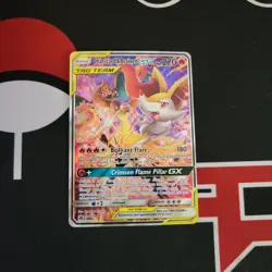 Pokemon TCG Charizard & Braixen GX TAG TEAM Full Art Holo SM230 English - Image 1