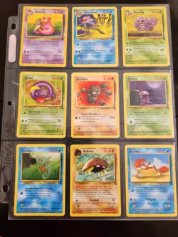 POKEMON LOT OF 9 CARDS (43-51)/62 1999 FOSSIL SET - Image 1