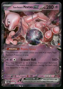 2023 Team Rocket's Mewtwo ex 205 Promo Holo NM SV: Scarlet & Violet Promo Cards - Image 1