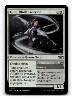 Quill-Blade Laureate 27 Secrets of Strixhaven Magic: The Gathering Foil NM - Image 1
