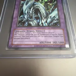YUGIOH DRAGON MASTER KNIGHT SECRET RARE NM RP02-EN097 REPRINT - Image 2