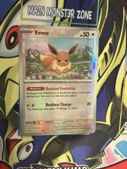 Pokemon Eevee TCG Master Ball Pattern 074/131 Prismatic Evolutions Holo Card - Image 4