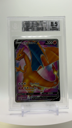Pokemon Card Charizard V SWSH050 Promo Champions Path - Beckett BGS 8.5 NM MINT - Image 2