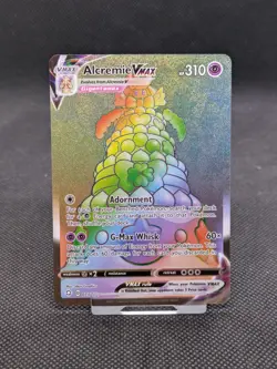 Pokemon Card ALCREMIE VMAX 073/072 RAINBOW SECRET RARE SHINING FATES MINT! - Image 1