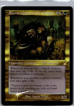 Savra, Queen of the Golgari (Retro Frame) R Ravnica Remastered 381 NM - Image 1