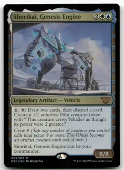 Shorikai, Genesis Engine #4 (Foil) (NM) Kamigawa Neon Dynasty NEC Magic MTG - Image 1