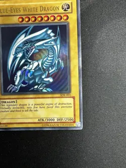 Blue Eyes White Dragon SDK-001 Heavily Played/Damaged - Image 3