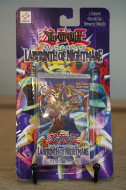 2002 Yugioh LON 1st Edition Labyrinth of Nightmare Blister Pack Sealed TCG - Image 1