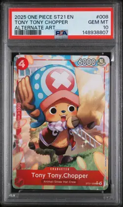 PSA 10 One Piece ST21-008 C* Tony Tony.Chopper - EN - Foil - EX Gear 5 - Graded - Image 1