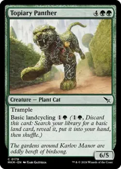 Topiary Panther -Foil Near Mint MTG Murders at Karlov Manor - Image 1