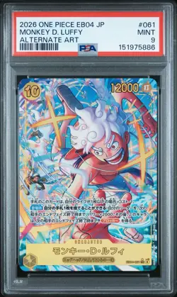 2026 One Piece Egghead Crisis Eb04-061 Monkey D. Luffy Japanese PSA 9 - Image 1