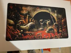 Seb McKinnon Damnation MTG Playmat Kickstarter Signed Stitched - Image 2