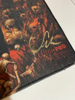 Seb McKinnon Damnation MTG Playmat Kickstarter Signed Stitched - Image 3