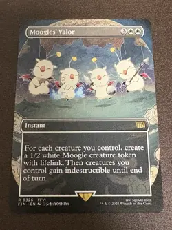 MTG Moogles' Valor (Borderless) English Final Fantasy FIN NM R0326 - Image 1