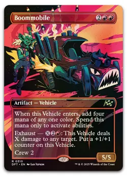 Boommobile (Borderless) #310 (Foil) (NM) Aetherdrift DFT Magic MTG - Image 1