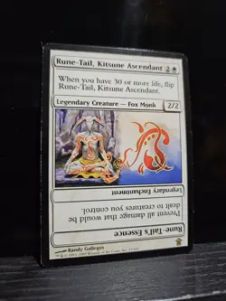 MTG Rune-Tail, Kitsune - Ascendant Lightly Played/Reg English - Image 1