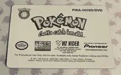 Pokemon Pikachu/Horsea/Togepi Lenticular Viz Video Promo 3D Card PIKA-0019D/DVD - Image 2