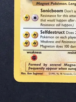 Magneton 26/62 Fossil Rare - Vintage Pokemon Card WOTC 1999 - Played - Image 5