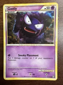 POKEMON CARD 2010 TRIUMPHANT GASTLY 63/102 - Image 1