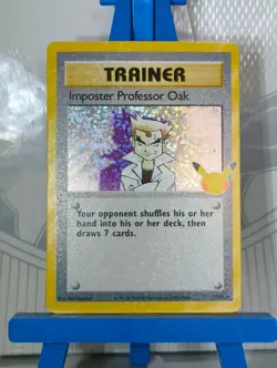 Imposter Professor Oak Holo 73/102 Pokemon Card Celebrations 25th Anniversary - Image 1