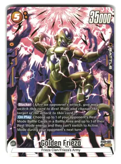 Golden Frieza FB07-079 SR☆ Alt Art Fusion World Dragon Ball Super Card - Image 1