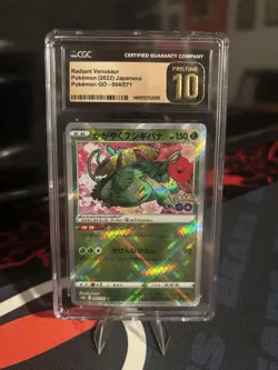 Pokemon TCG Radiant Venusaur Card 004/078 2022 CGC Pristine 10 Radiant Rare #4 - Image 1