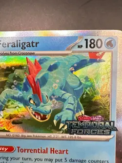 Feraligatr SVP089 Temporal Forces Prerelease Promo Holo Rare Pokemon Card - Image 2