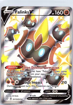 Falinks V SV115/SV122 Shining Fates: Shiny Vault - Pokemon Card - NM - Image 1