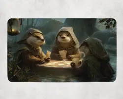 MTG Playmat | Wizard Otters Playing Cards Themed Playmat | Unofficial MTG - Image 1