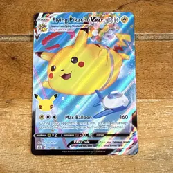 Pokemon VMAX Flying Pikachu Card 007/025 Celebrations - Image 1