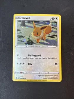 Eevee SWSH190 SWSH: Sword & Shield Black Star Promo Cards Holo Pokemon - Image 1