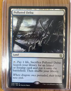 Polluted Delta KTK 239/269 MTG Magic The Gathering NM Fetch Land - Image 1