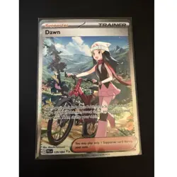 Near Mint Pokemon TCG Dawn 129/094 Me02 Phantasmal Flames Trainer SIR Holo - Image 1