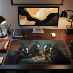 MTG Playmat | Wizard Skunks Playing Cards Themed Playmat | Unofficial MTG - Image 2