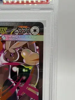 Mega Lopunny ex SIR Pokemon Phantasmal Flames 128/094 PSA 9 Mint - Image 3