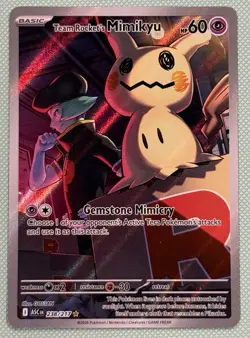 Team Rocket's Mimikyu 238/217 Me: Ascended Heroes Holo Full Art IR Pokemon [NM] - Image 1
