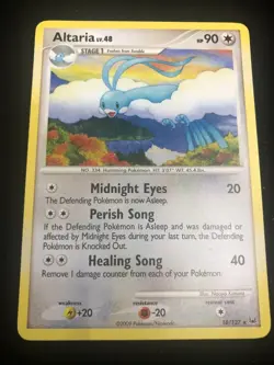 Altaria Pokemon TCG Platinum 18/127 Rare NM - Image 1