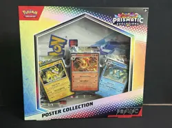 Pokemon TCG Prismatic Evolutions Poster Collection Flareon Vaporeon Jolteon - Image 1
