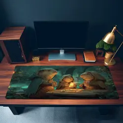 MTG Playmat | Wizard Beavers Playing Cards Themed Playmat | Unofficial MTG - Image 3