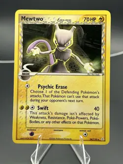 Pokemon Mewtwo Delta Species 24/110 Holon Phantoms Rare Regular 70 HP - Image 1