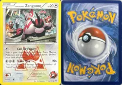 Team Magma's Zangoose 22/34 Common Double Crisis Pokemon Lightly Played - Image 1