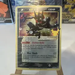 NM/M Pokemon TCG Greninja Gold Star SWSH144 Celebrations Black Star SEALED PROMO - Image 1