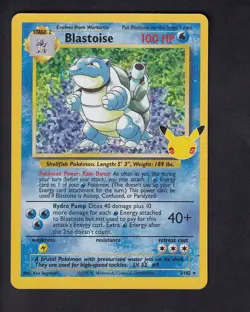 Blastoise 2/102 - Pokemon TCG Celebrations 25th Anniversary Holo - Image 1